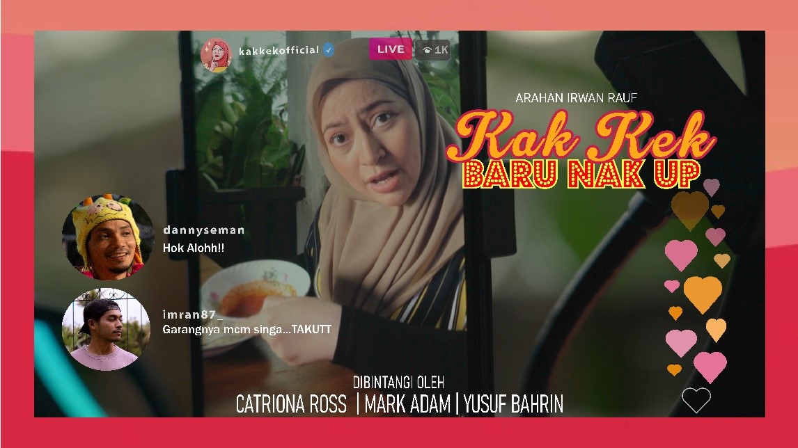 Gandingan Melucukan Catriona Ross, Mark Adam Dan Yusuf Bahrin Dalam Telefilem Baharu ‘Kak Kek Baru Nak Up’