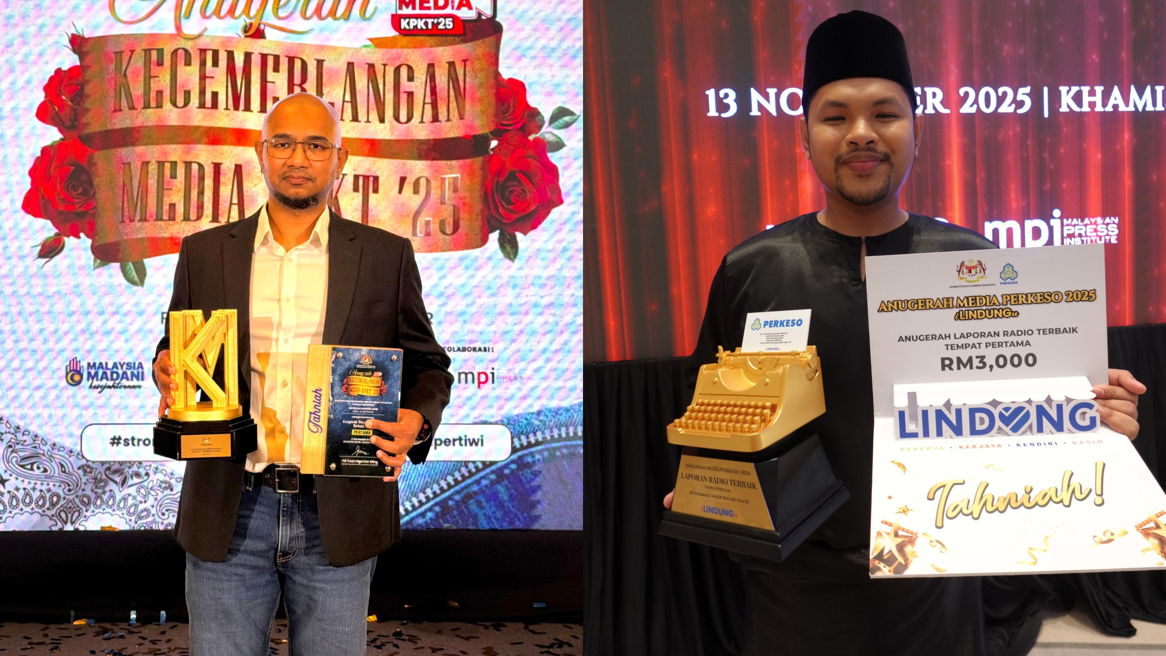 Astro Audio News Raih Dua Kejayaan Besar di Anugerah Media Perkeso 2025 dan Anugerah Kecemerlangan Media KPKT 2025