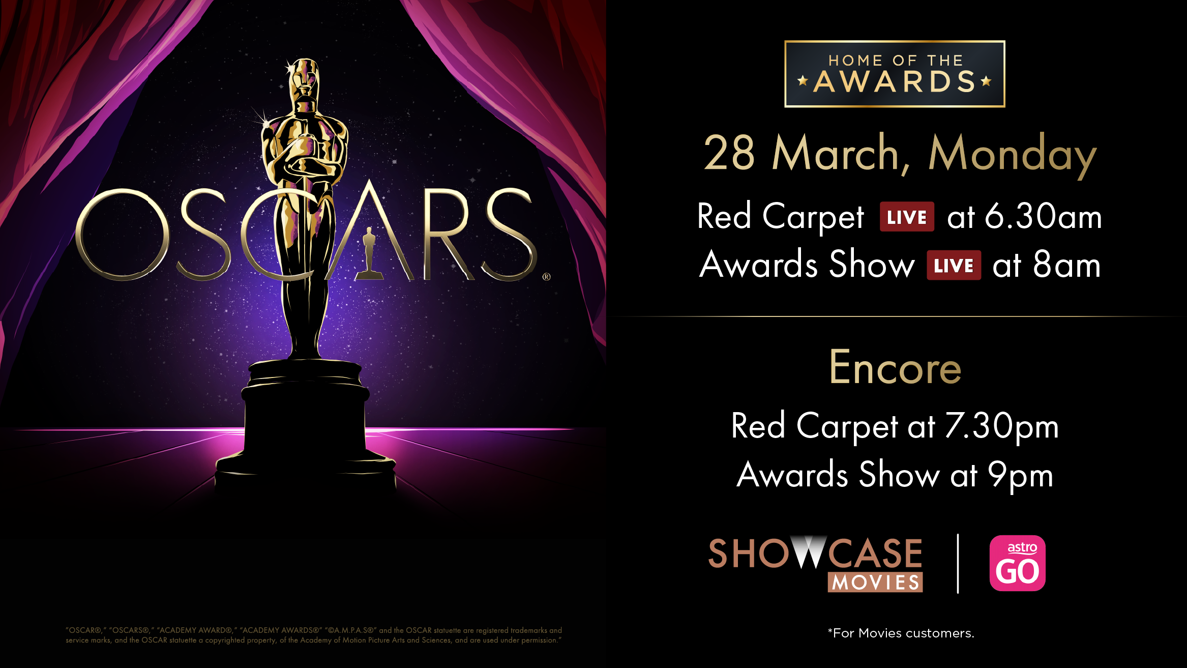 Watch the 94th Academy Awards (Oscars 2022) live exclusively on Astro