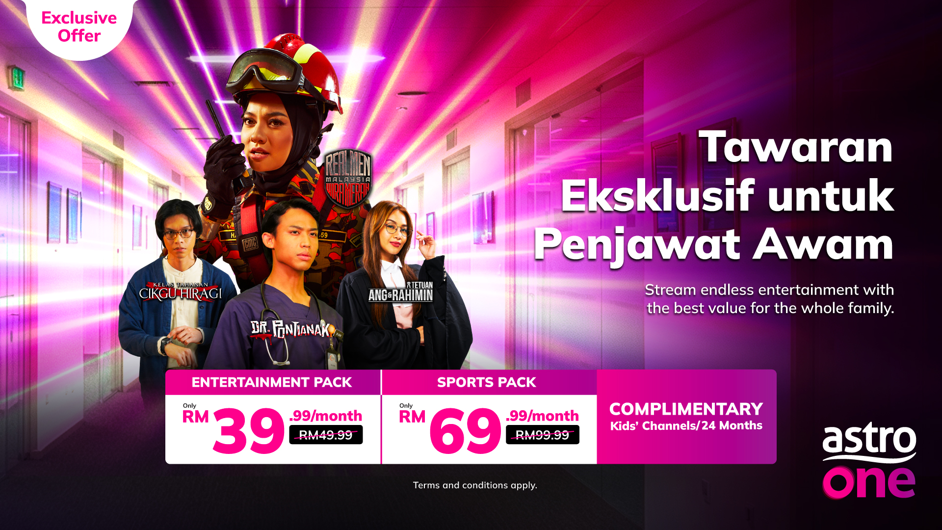 Astro Salutes Malaysia's Civil Servants: Enjoy Up to RM960 in Savings on Exclusive Astro One Packs
