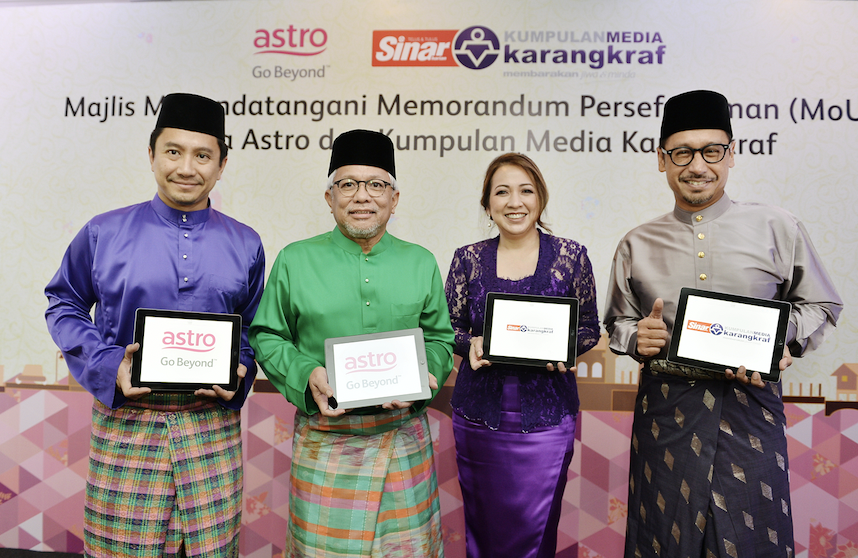 ASTRO DAN KARANGKRAF JALIN KERJASAMA STRATEGIK UNTUK MENGHASILKAN DAN MENGEDARKAN KANDUNGAN IP DI SEMUA PLATFORM