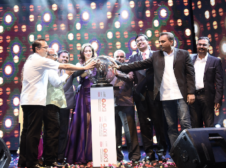 Actress Laxmi Rai Launches International Indian Trade Expo and  Deepavali Kondattam 2017