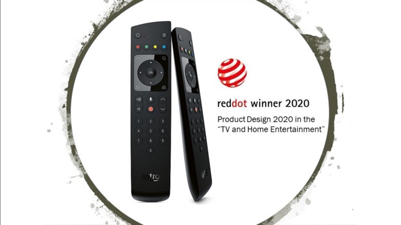 Astro’s Ultra Remote Wins a 2020 Red Dot Award for Product Design in the “TV and Home Entertainment” Category