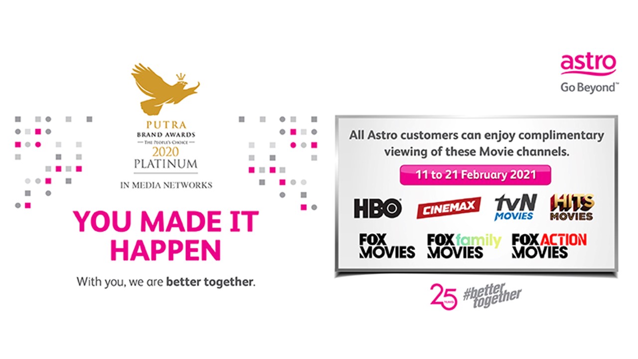 Free Preview of the Biggest Movie Hits for Astro Customers, 11-21 February