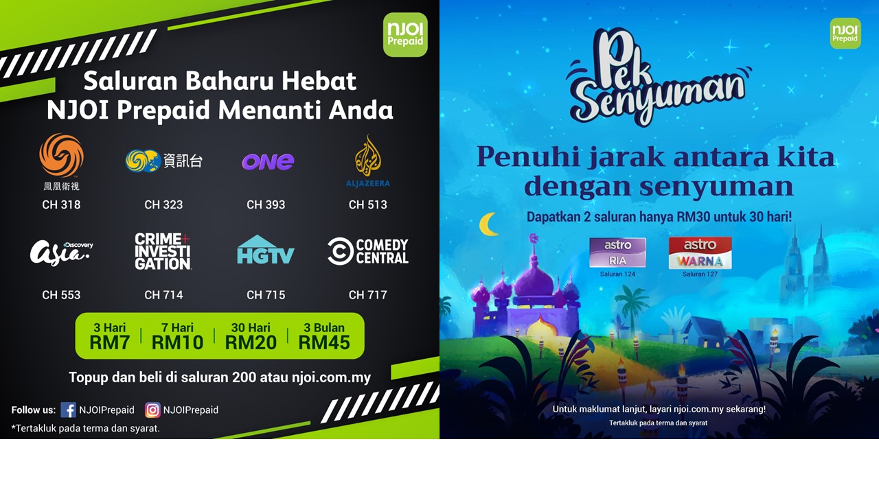 More Prepaid Choices for NJOI Customers During Ramadan and Raya