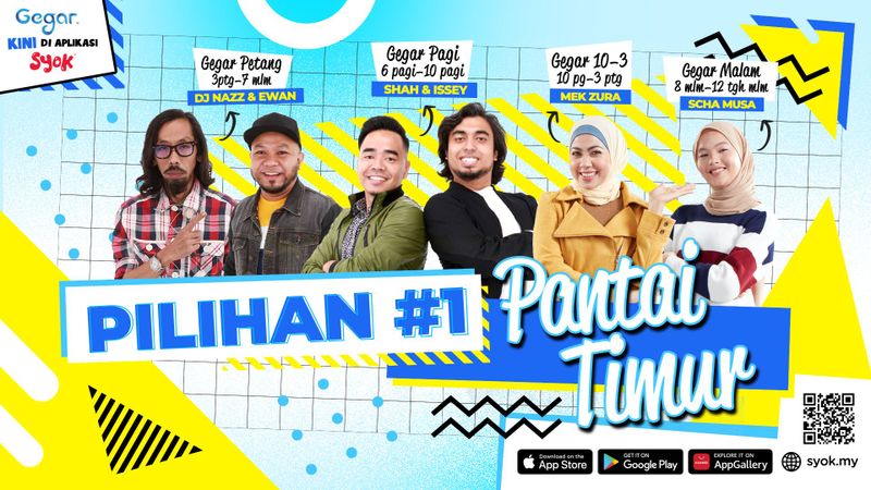 Nikmati personaliti baharu dan pengisian terkini bersama radio GEGAR