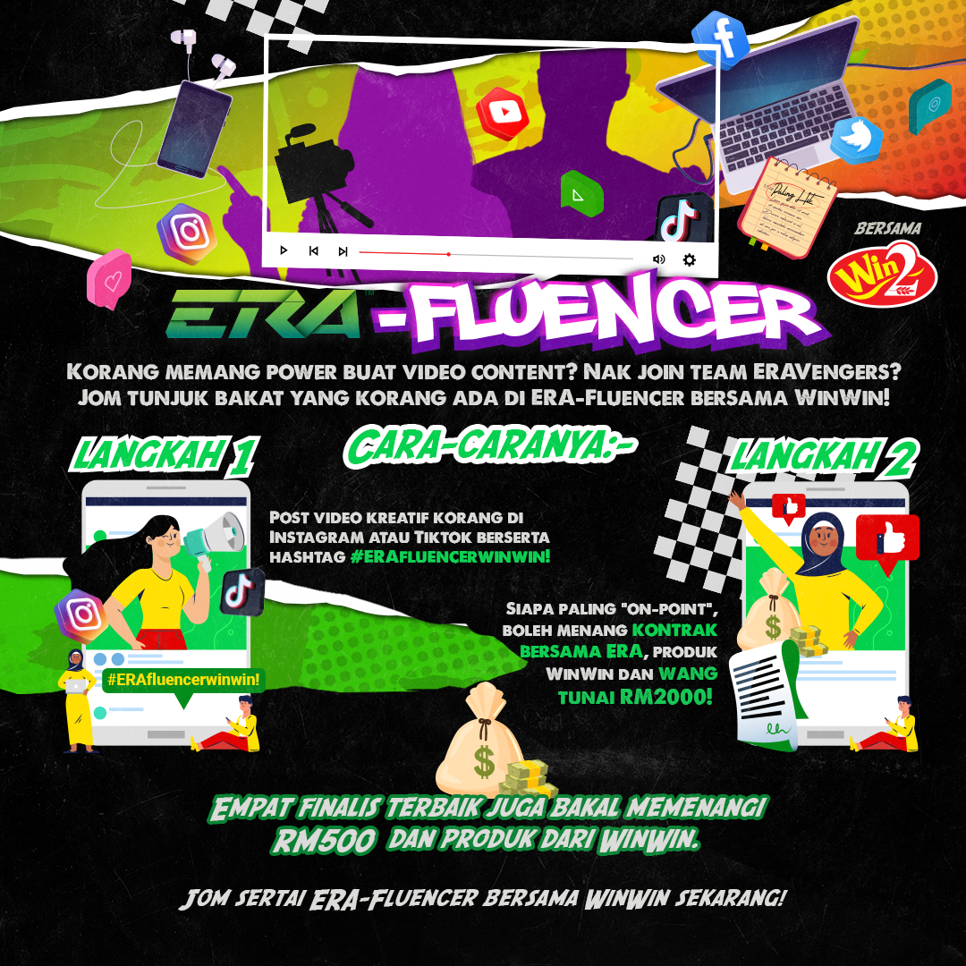 Sertai pertandingan bakat digital ‘ERA-fluencer’ sekarang