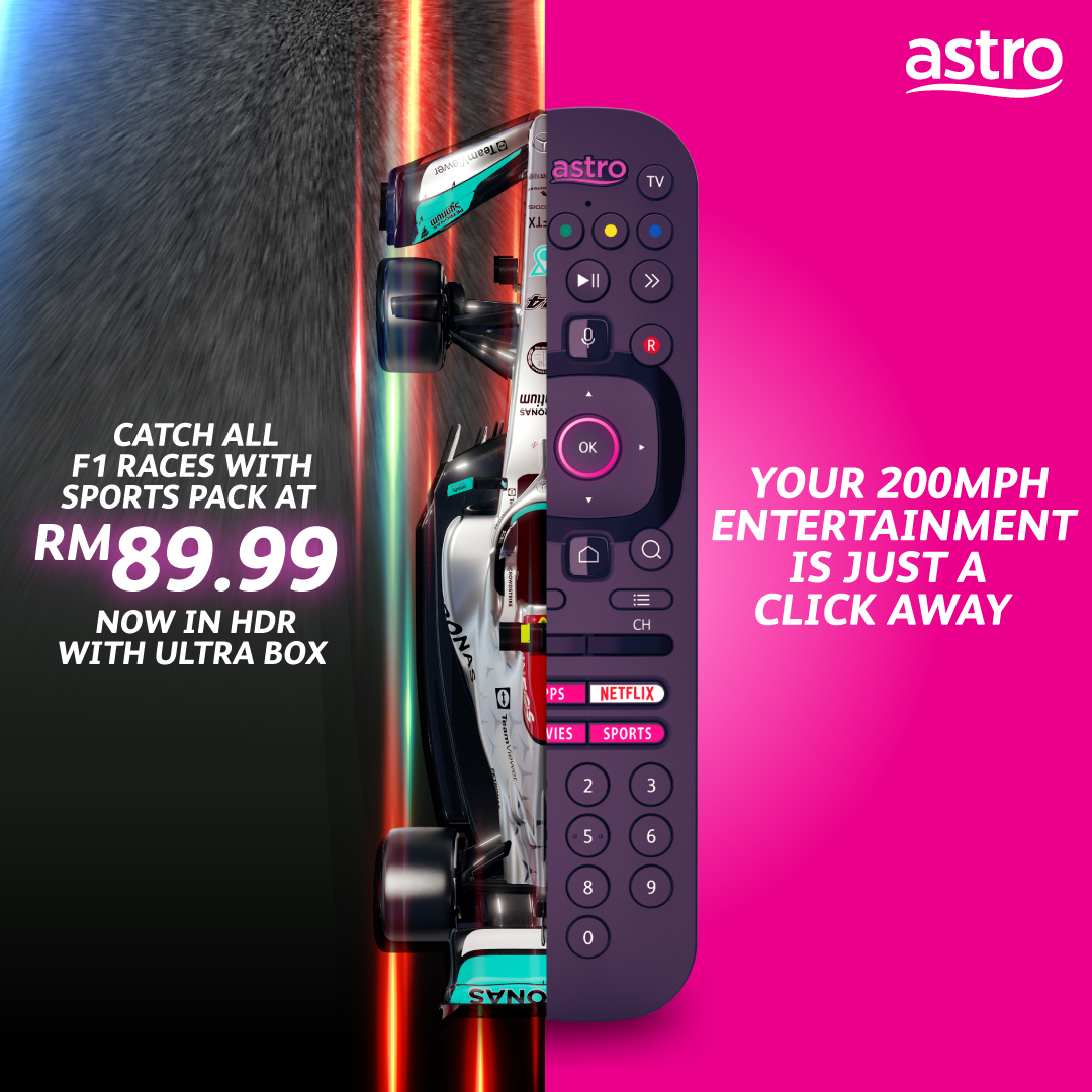 Formula 1 is back and bigger than ever with 4K HDR, exclusively on Astro