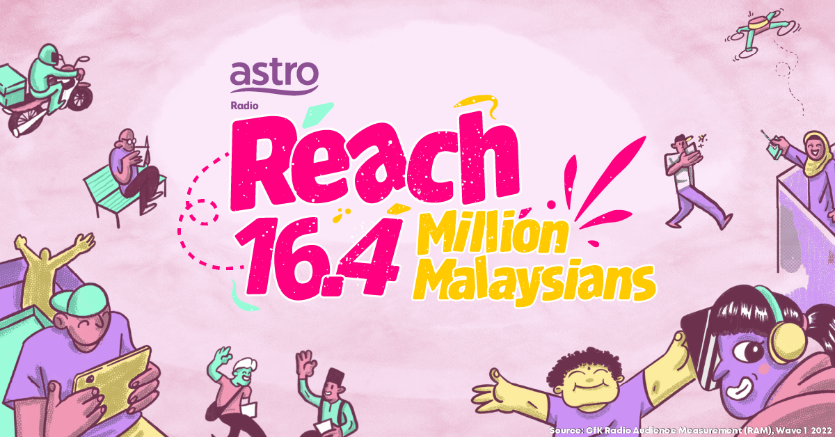 Astro Radio grew reach by 3% to 16.4 mil weekly listeners