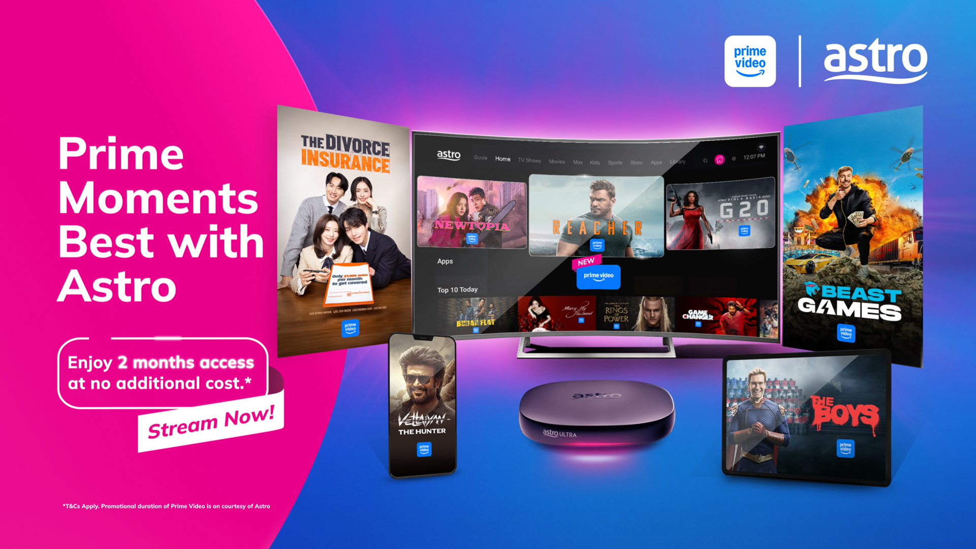 Prime Video is Now Available on Astro’s Ultra and Ulti Box