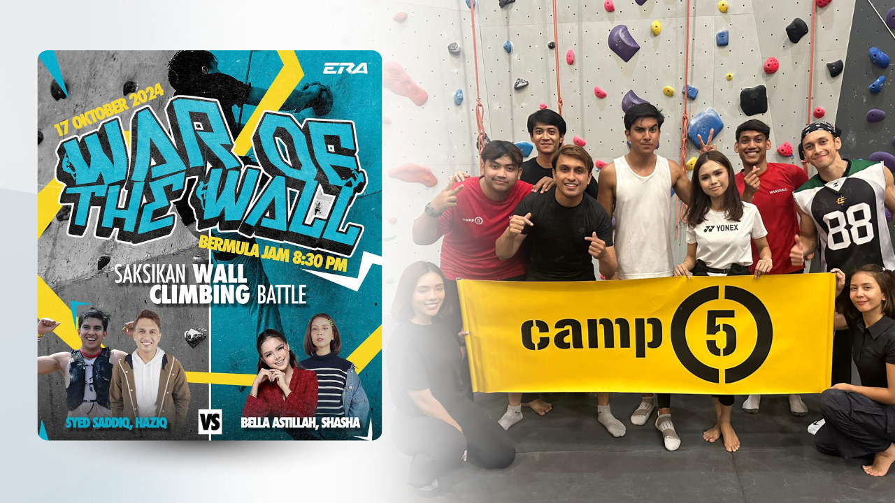 ERA ANJUR PERLAWANAN SUKAN WALL CLIMBING DENGAN PENAMPILAN ISTIMEWA SYED SADDIQ & BELLA ASTILLAH