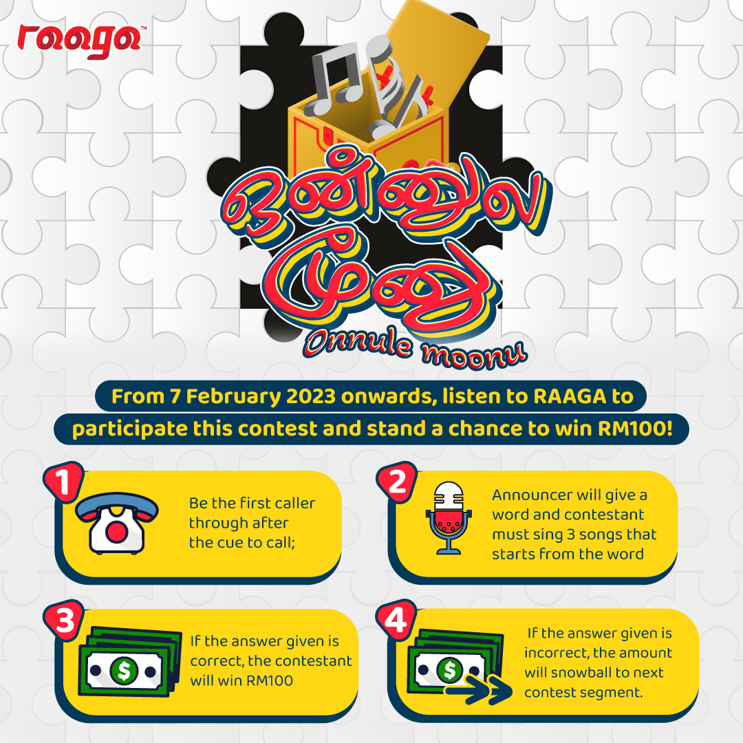 Win exciting cash prizes with on-air contest ‘Onnule Moonu’