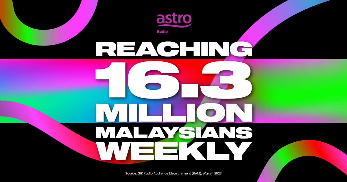 Astro Radio is the No. 1 local radio with 16.3 mil weekly listeners