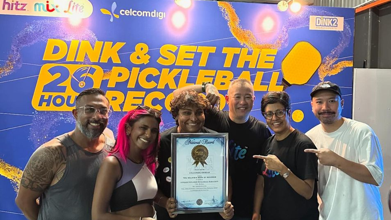 HITZ, MIX & LITE Break 26-Hour Pickleball Record with CelcomDigi
