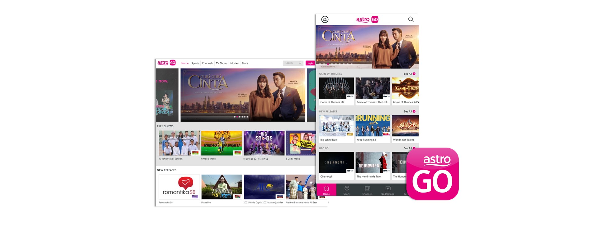 Astro GO is the #1 streaming video service* in Malaysia