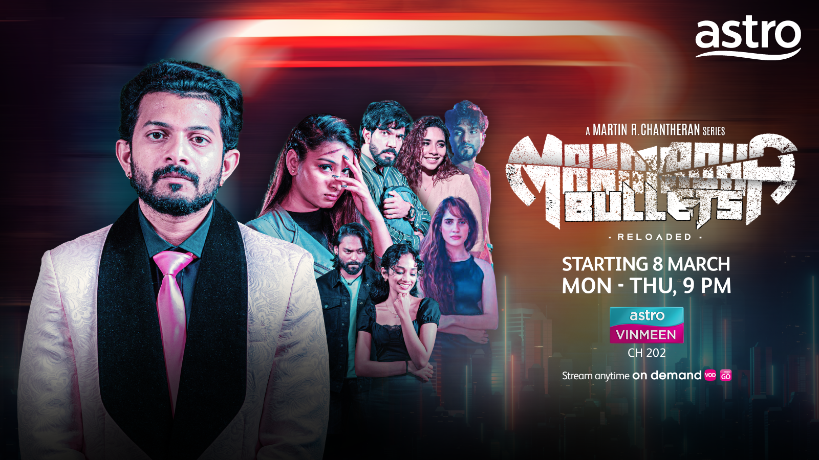 ‘Manmadha Bullets Reloaded’ premieres 8 March on Astro Vinmeen (Ch 202)