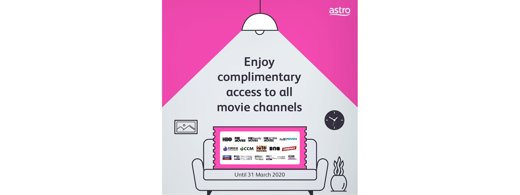 Astro offers Customers Complimentary Viewing of All Movie Channels