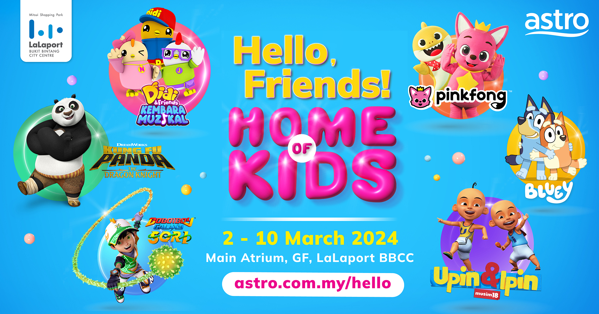 Astro’s Home of Kids Brings your Favourite TV Characters to Life at LaLaport BBCC!
