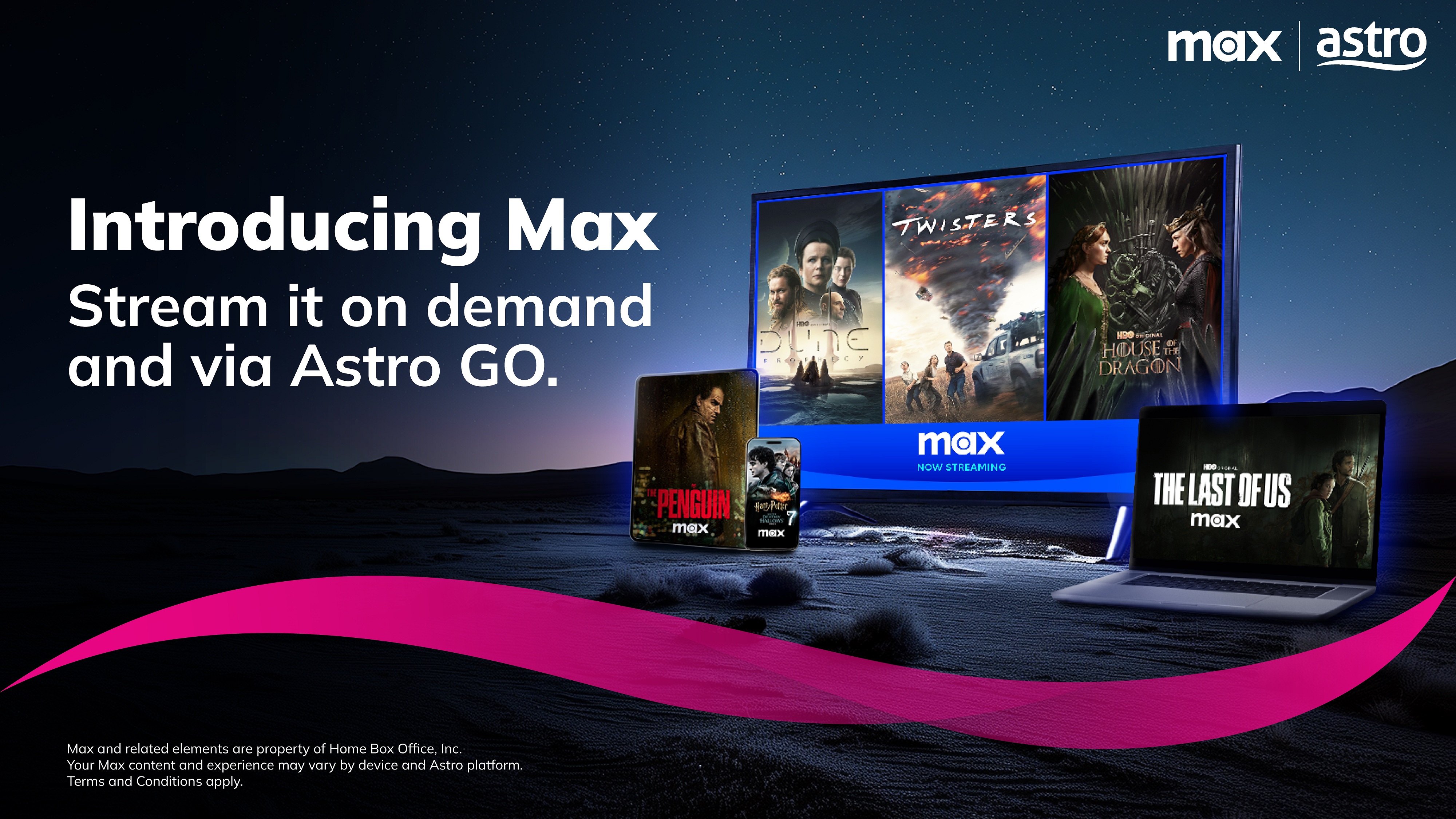 Max Available on Astro GO and On Demand Starting 19 November