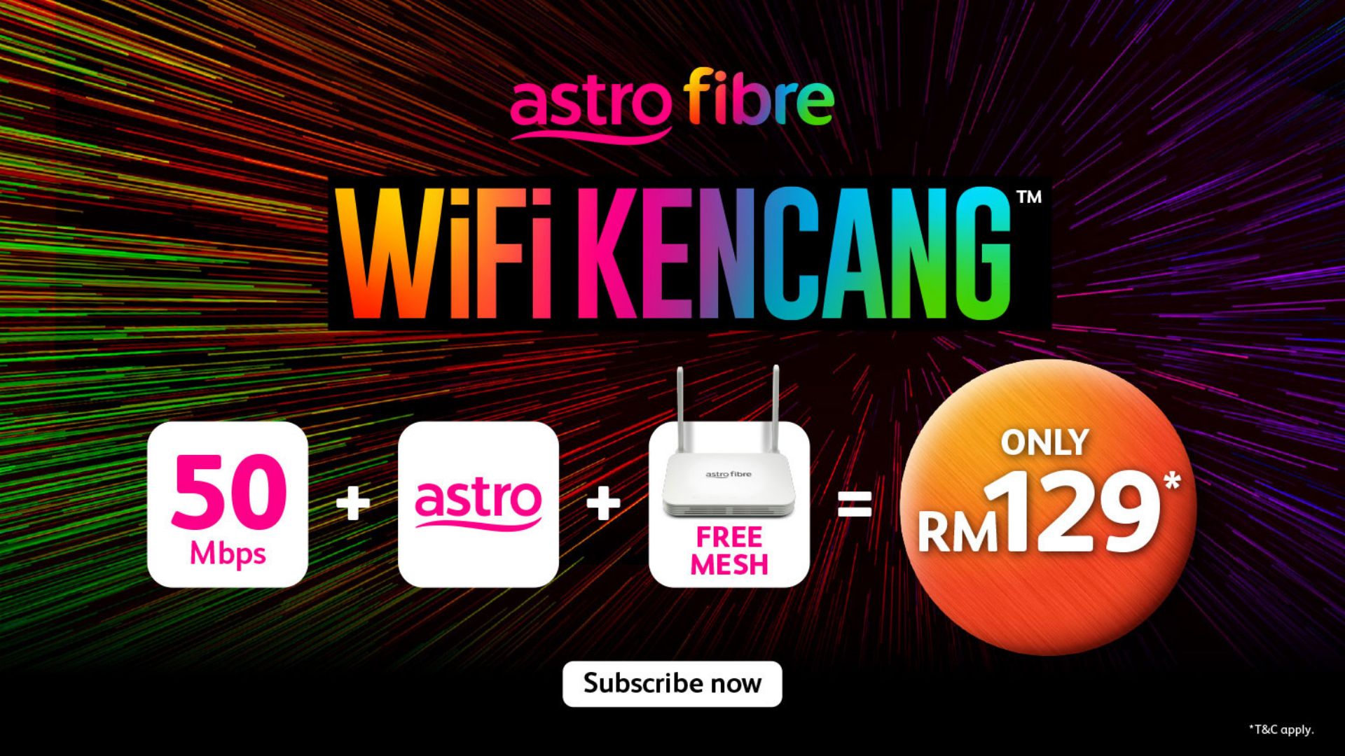 Experience a new level of entertainment with Astro Fibre