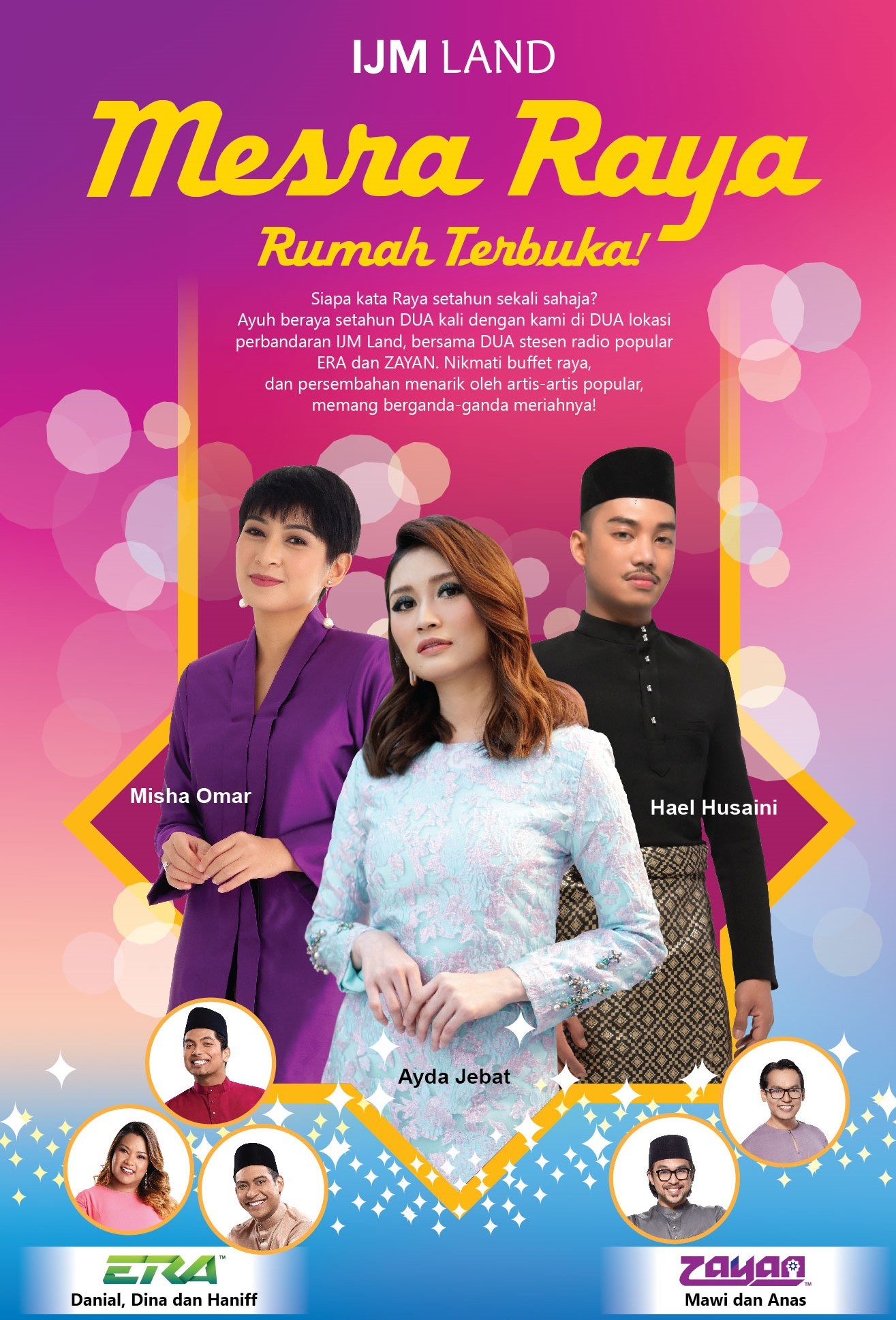Sambutlah Aidilfitiri bersama ERA, SINAR, ZAYAN dan SYOK