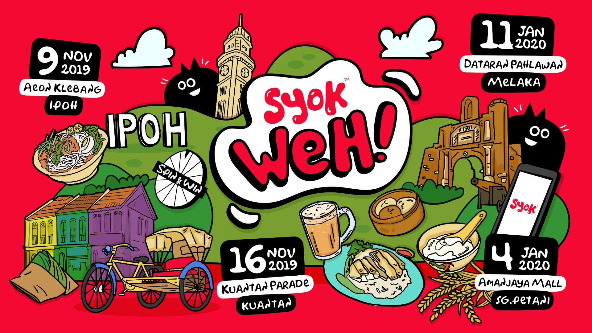 SYOK is visiting major cities around Malaysia with SYOK Weh!