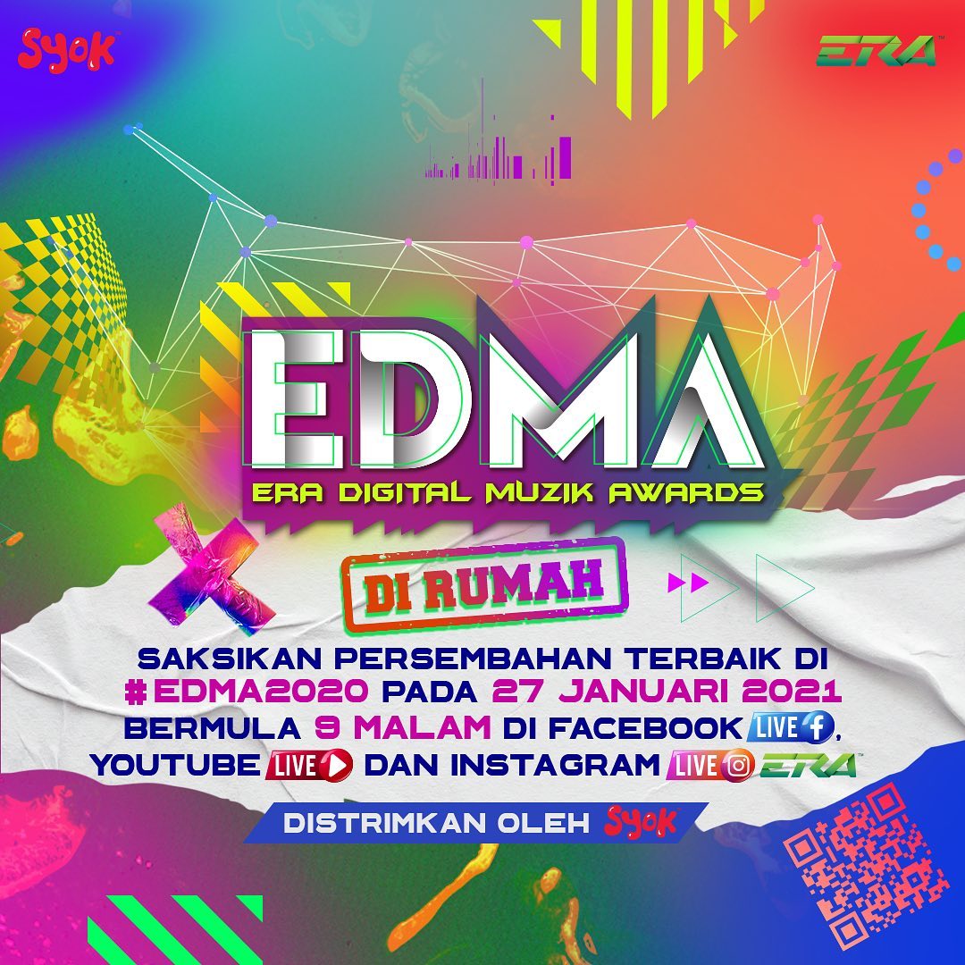 Strim ‘ERA Digital Muzik Awards (EDMA) 2020’ pada 27 Januari