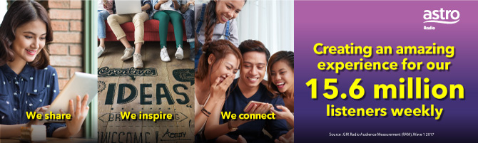 ASTRO RADIO GROWS LISTENERSHIP TO 15.6 MILLION WEEKLY