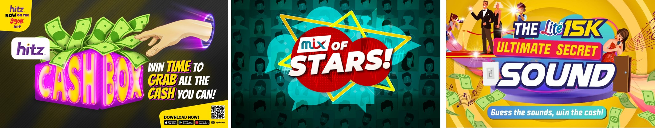 Stream HITZ, MIX and LITE and stand to win cash prizes!